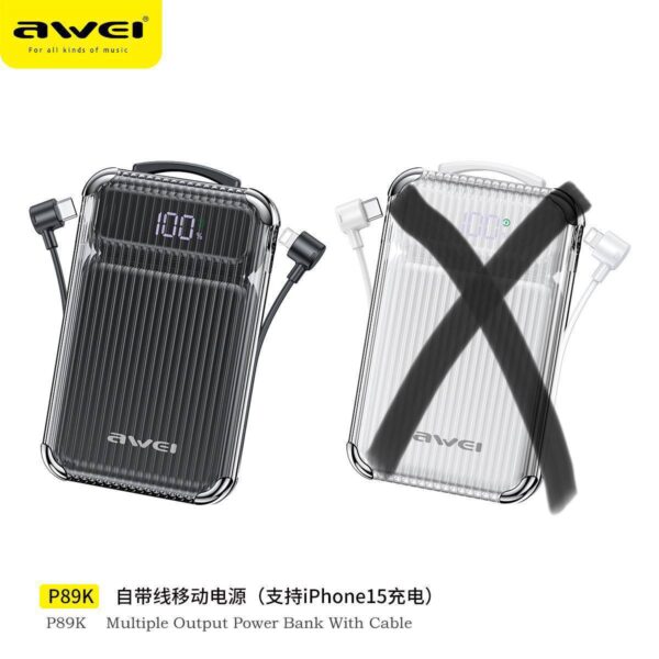 Портативный аккумулятор Awei P89K — изображение 8